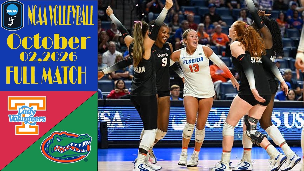 Tennessee vs. Florida | FULL MATCH  | October 01,2026 | Women's NCAA Volleyball 2026