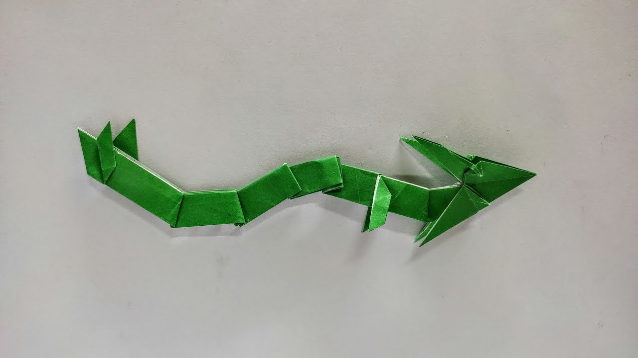 Origami Pokemon Rayquaza Step By Step