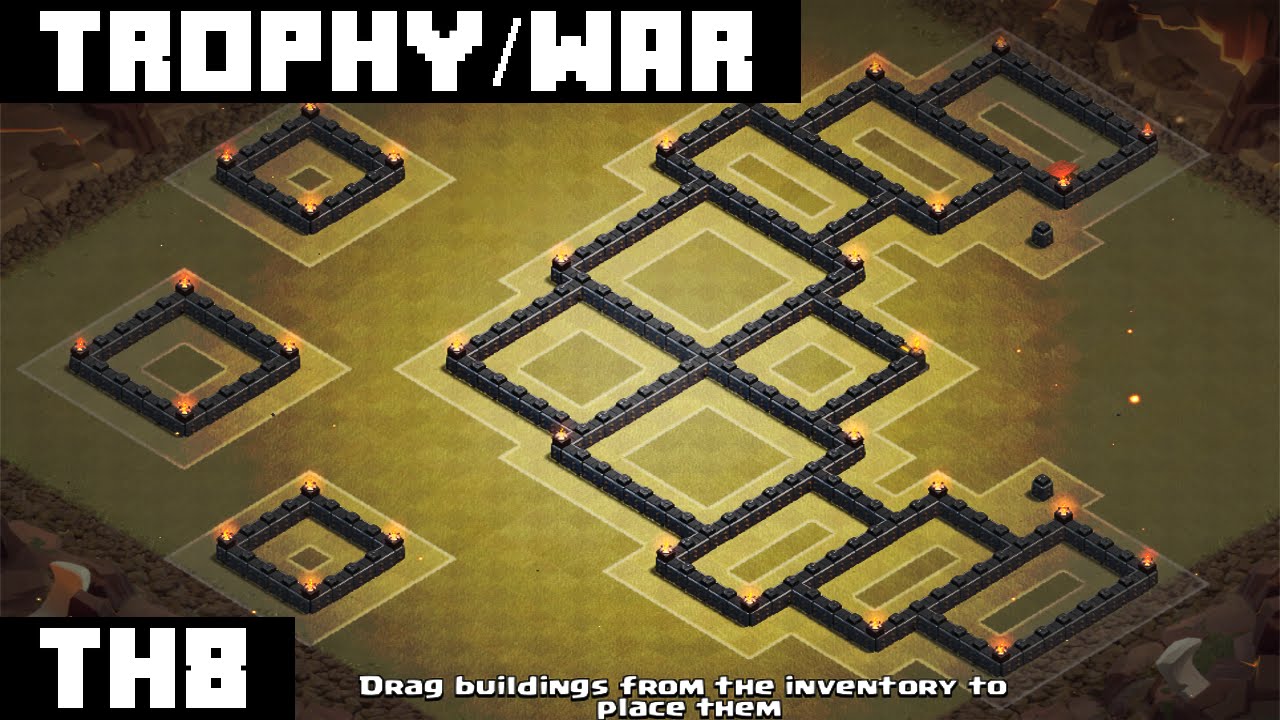 Clash Of Clans: TH8 WAR BASE 2015 [Temple]