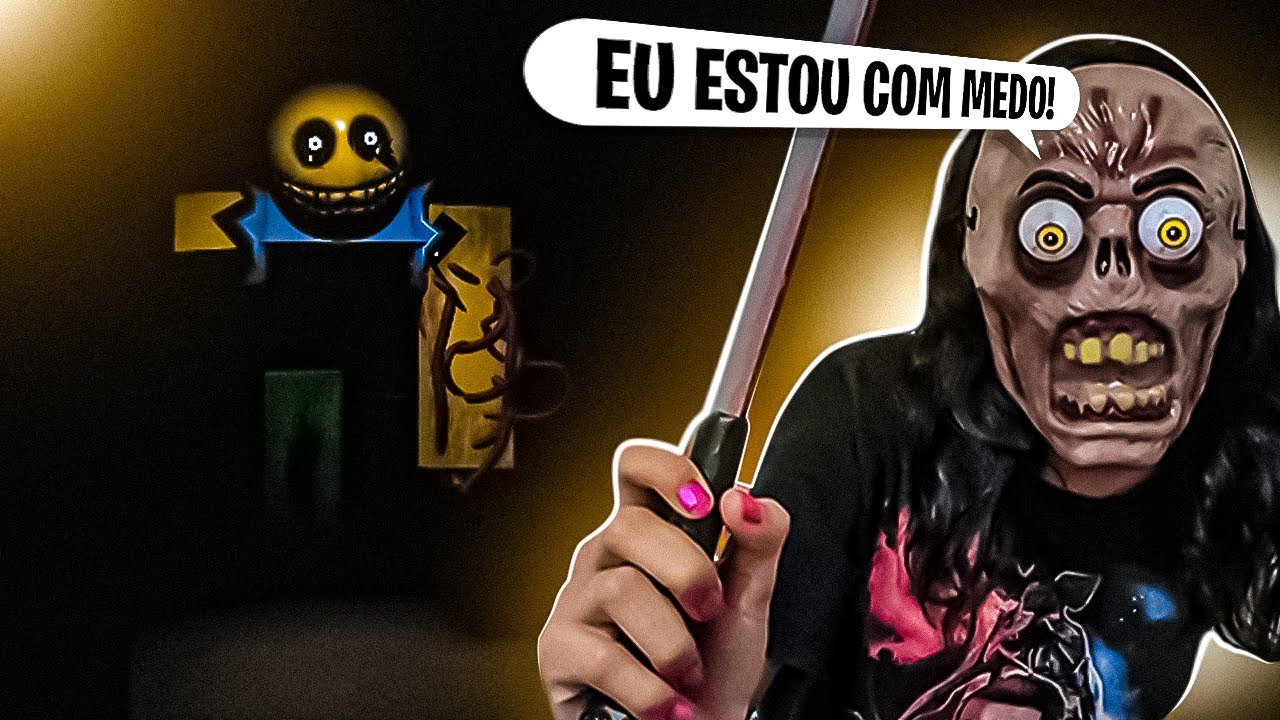 JOGUEI O JOGO MAIS ASSUSTADOR DE NATAL DO ROBLOX COM MINHA MÃE E IRMÃ E ME ARREPENDI DE MAIS! KKK 😭