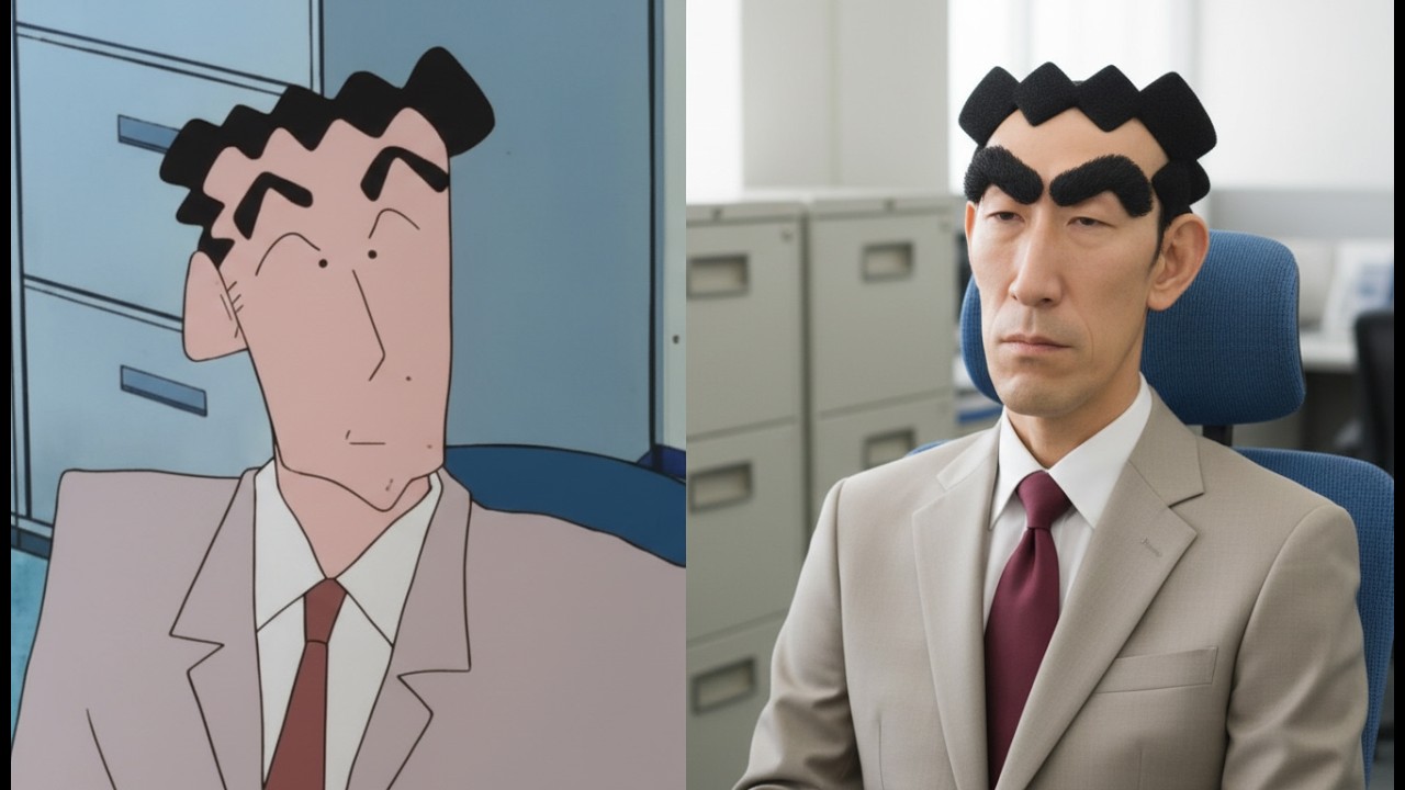 Shinchan in Real Life 😱 | Cartoon vs Reality  #ShinchanInRealLife#Shinchan