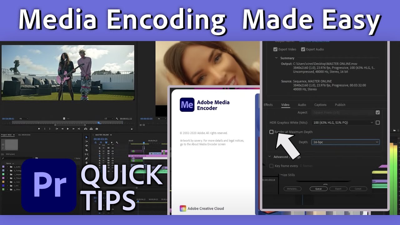 How to Use the Media Encoder Tool | Premiere Pro Tutorial with Vinnie Hobbs | Adobe Video
