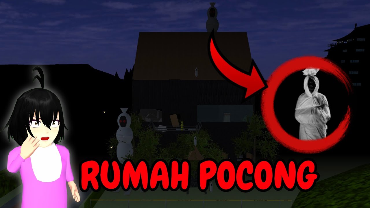 Yuta Dan Mio Pergi Ke Rumah Angker Banyak Hantu Pocong || Sakura School