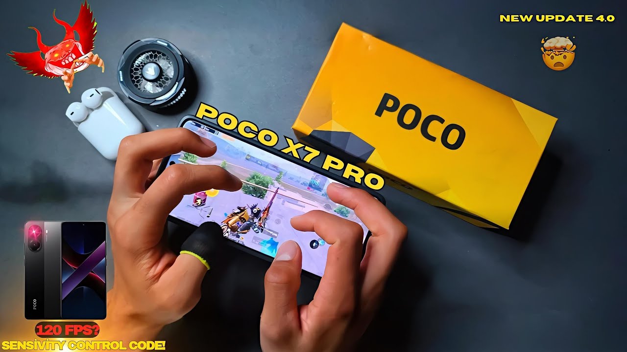 POCO X7 PRO NEW UPDATE 4.0 PUBG SUPER SMOOTH +120 FPS TEST! 🤯🔥 SENSİVİTY AND CONTROL 😱