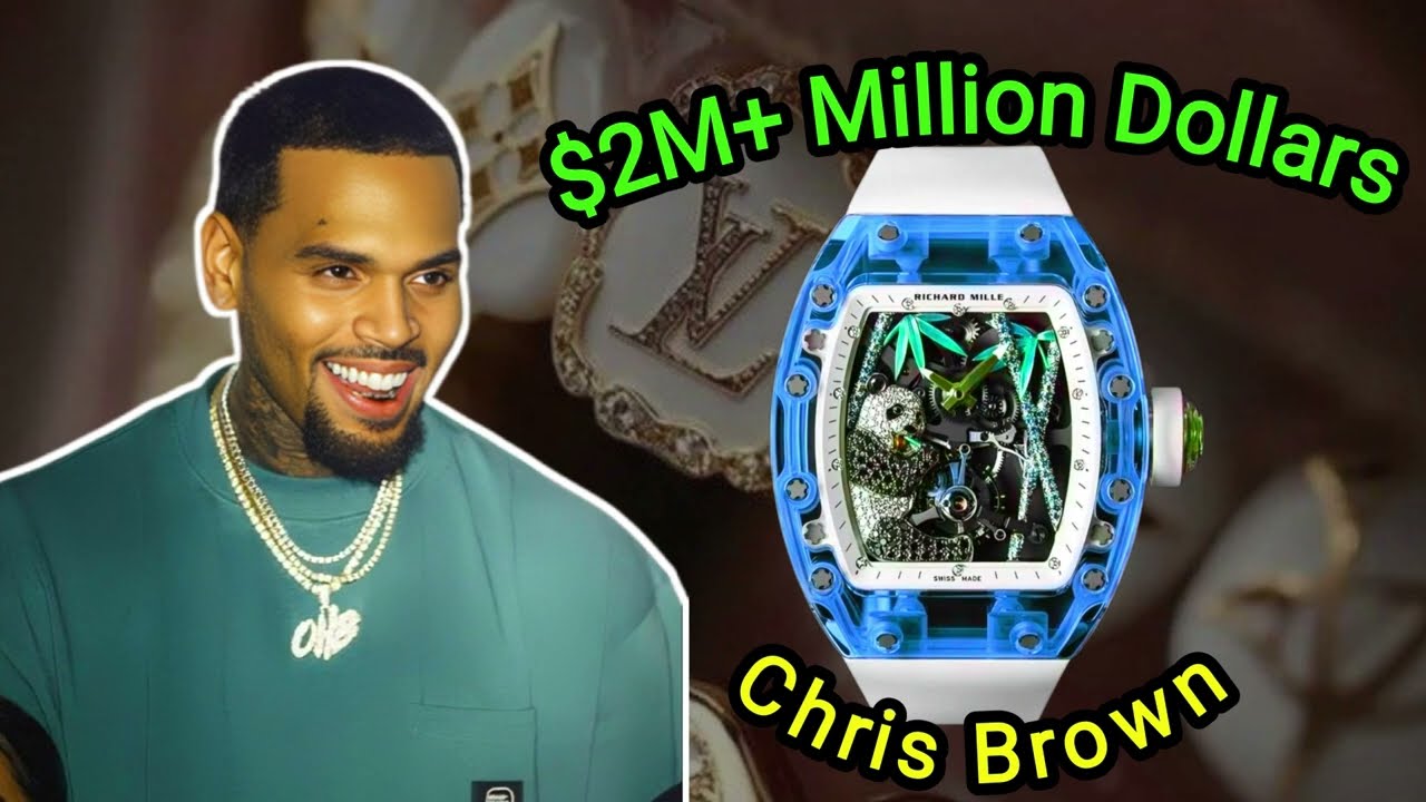 Chris Brown’s $Millions in Ice 💎🔥 (Chains + Watches) | Luxury Moments |