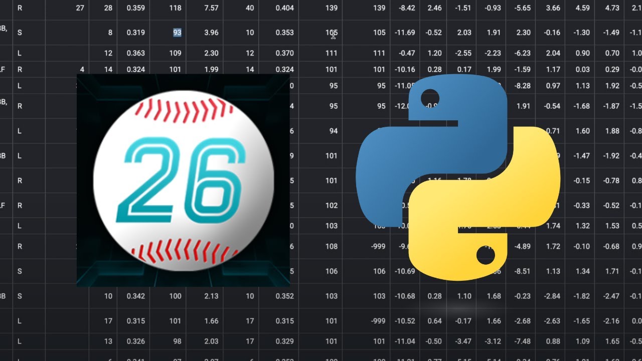 OOTP 26 player projections using python