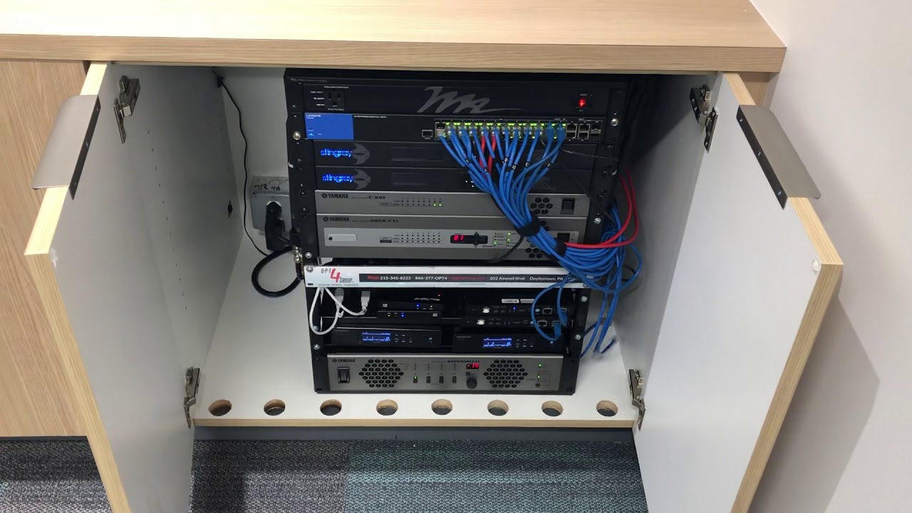 Integrated AV rack