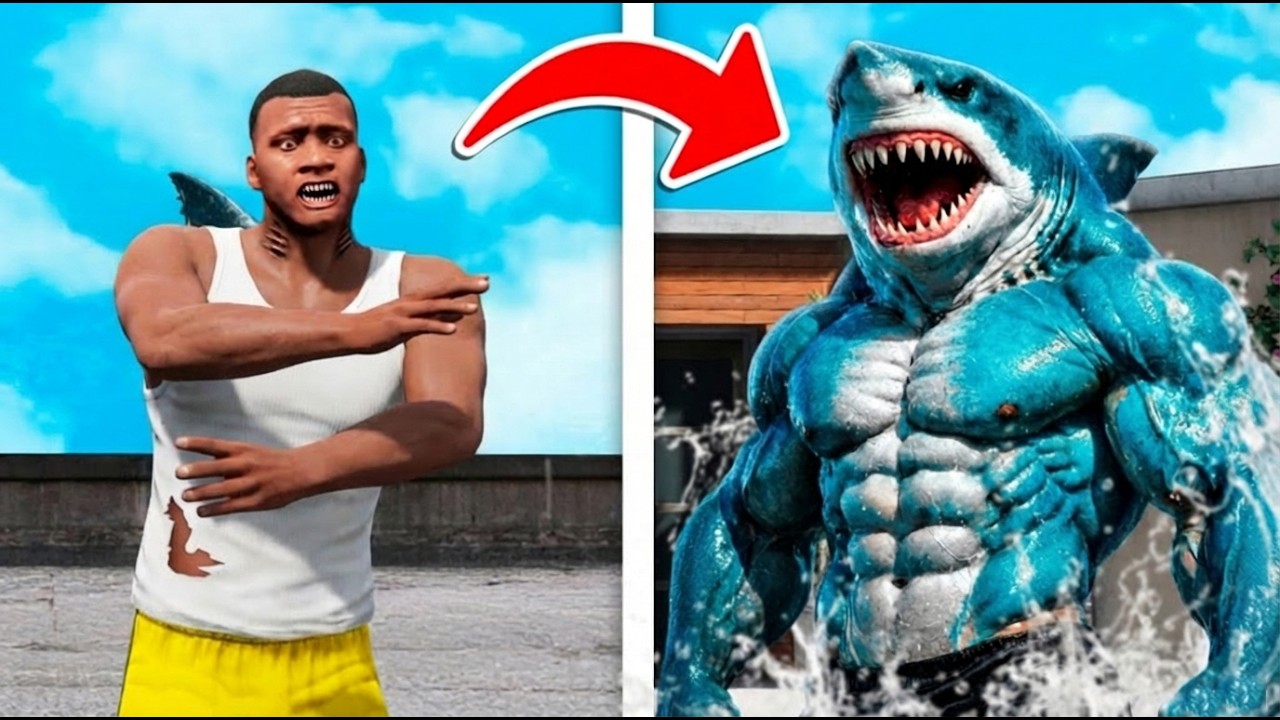 ФРАНКЛИН АКУЛАҒА АЙНАЛДЫ (GTA V)