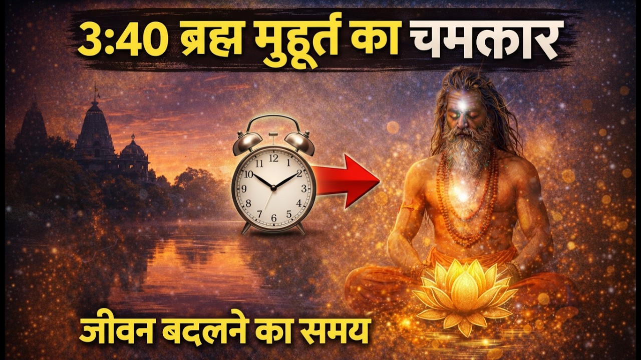 3:40 AM पर ये 7 चीजें करो - जीवन बदल जाएगा | सप्त क्रिया का रहस्य | Brahma Muhurta Secret