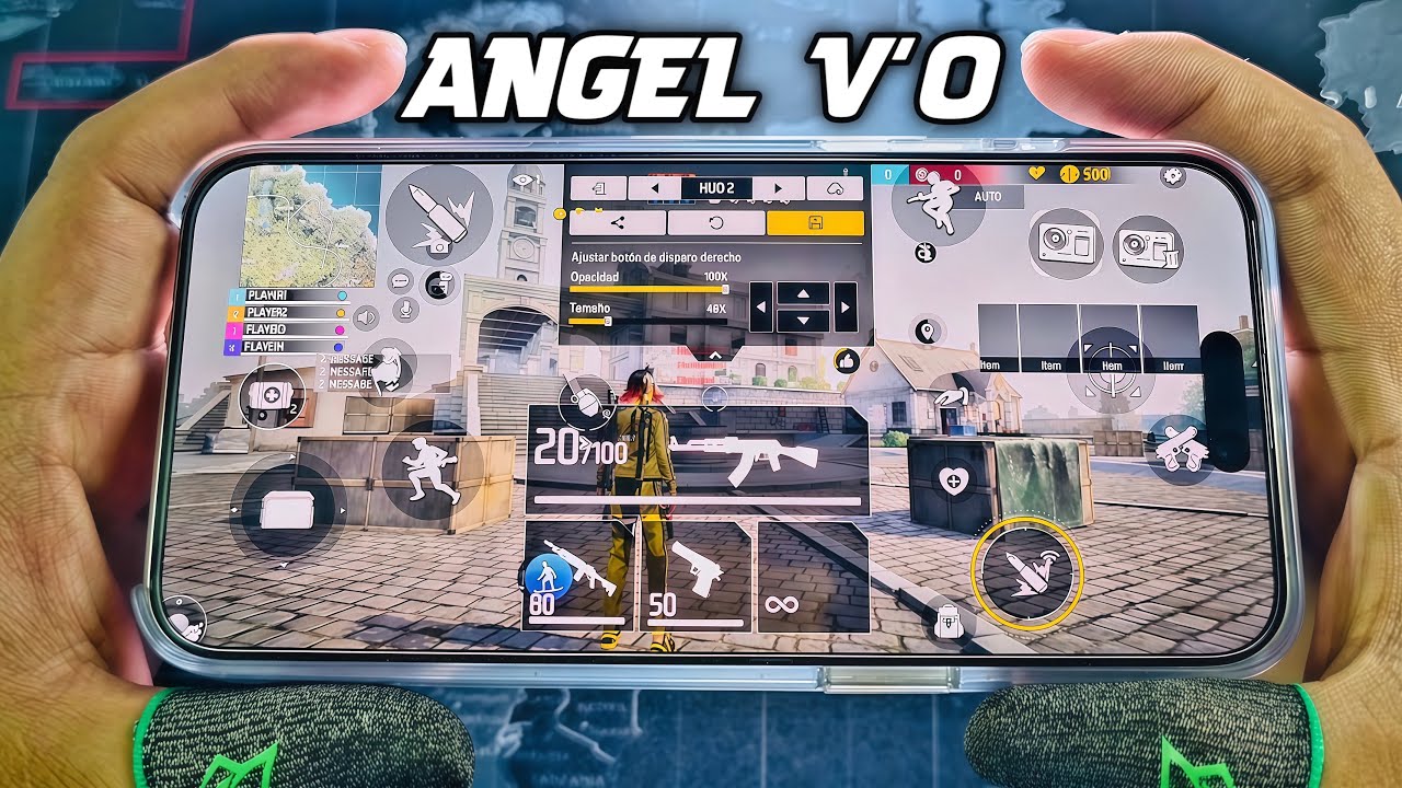 HUD 4 DEDOS ( PVP TODO ROJO ANGEL V’O ) EL MEJOR