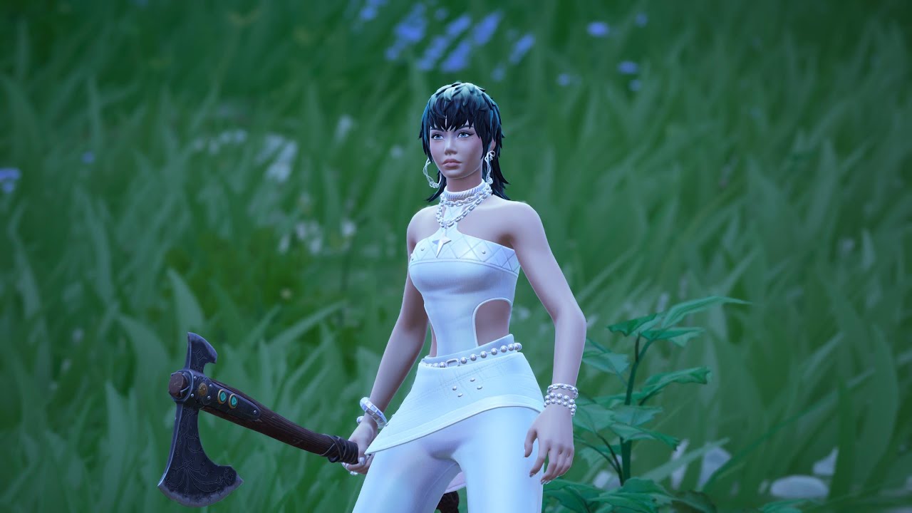 Fortnite Rockstar Lisa Skin Gameplay (S12 Festival pass)
