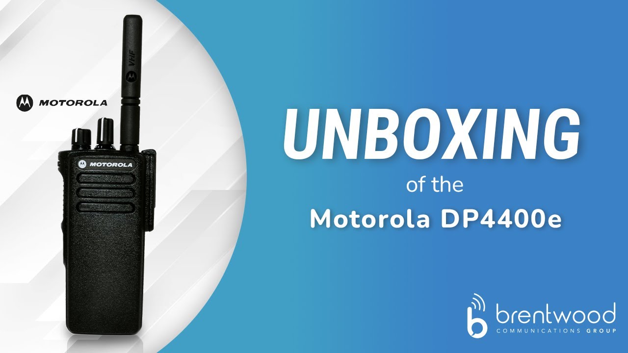 Motor DP4400E Two Way Radio Unboxing