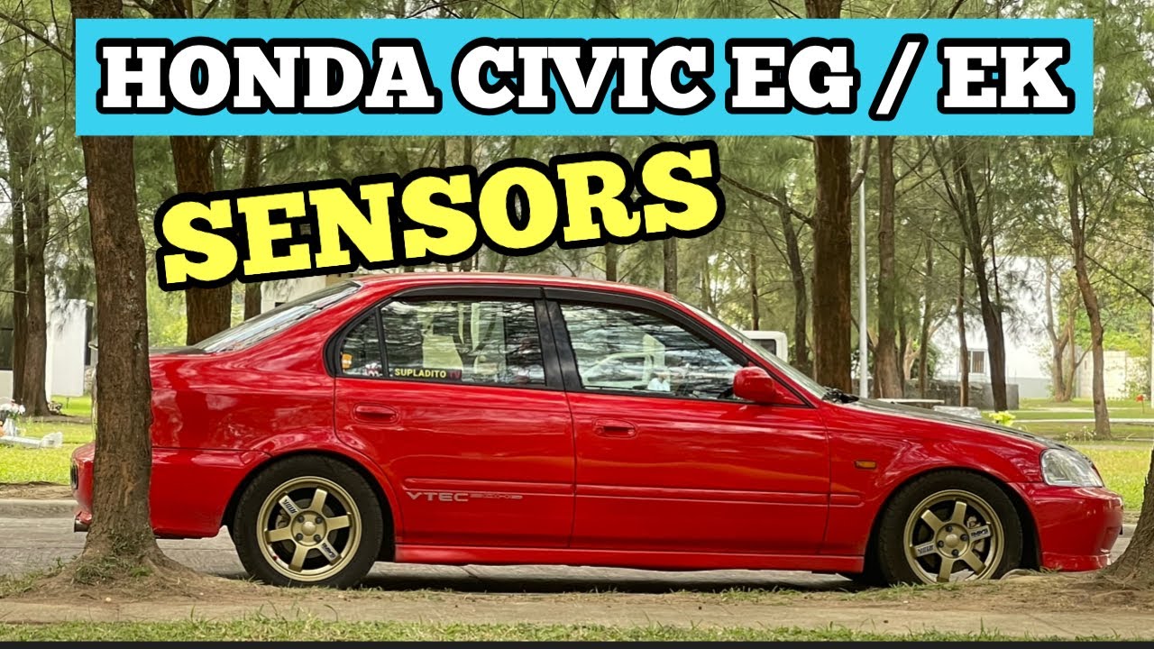 Honda Civic EG EK Sensors location, common for CHECK ENGINE Error CODES