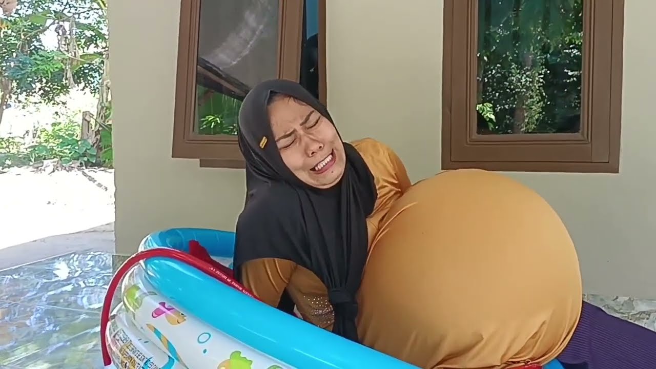 drama💕😂mama tidur tukang ngelindur minum air kolam perutnya jadi hamil ada bayinya
