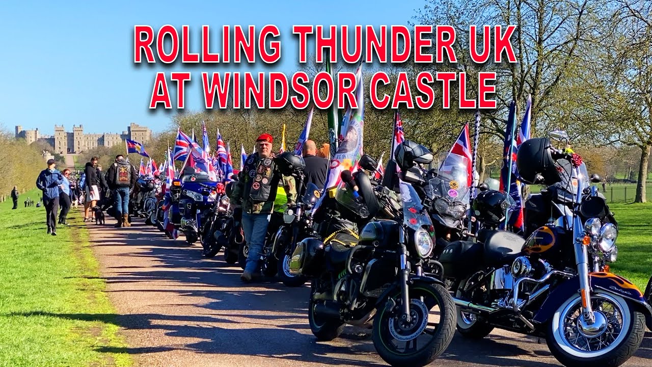 Ride of Respect Windsor Castle - Rolling Thunder UK | HM Queen Elizabeth II Good Friday 7th Apr 2023