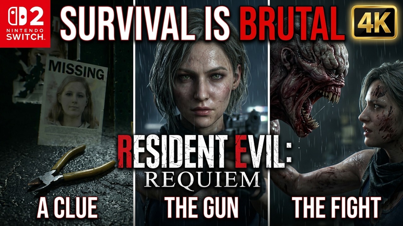 New RESIDENT EVIL: Requiem FIRST HOUR of Gameplay! on Nintendo Switch 2 [4K]