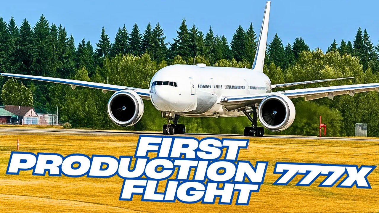 Boeing's first 777-9 customer plane takes flight! #777X