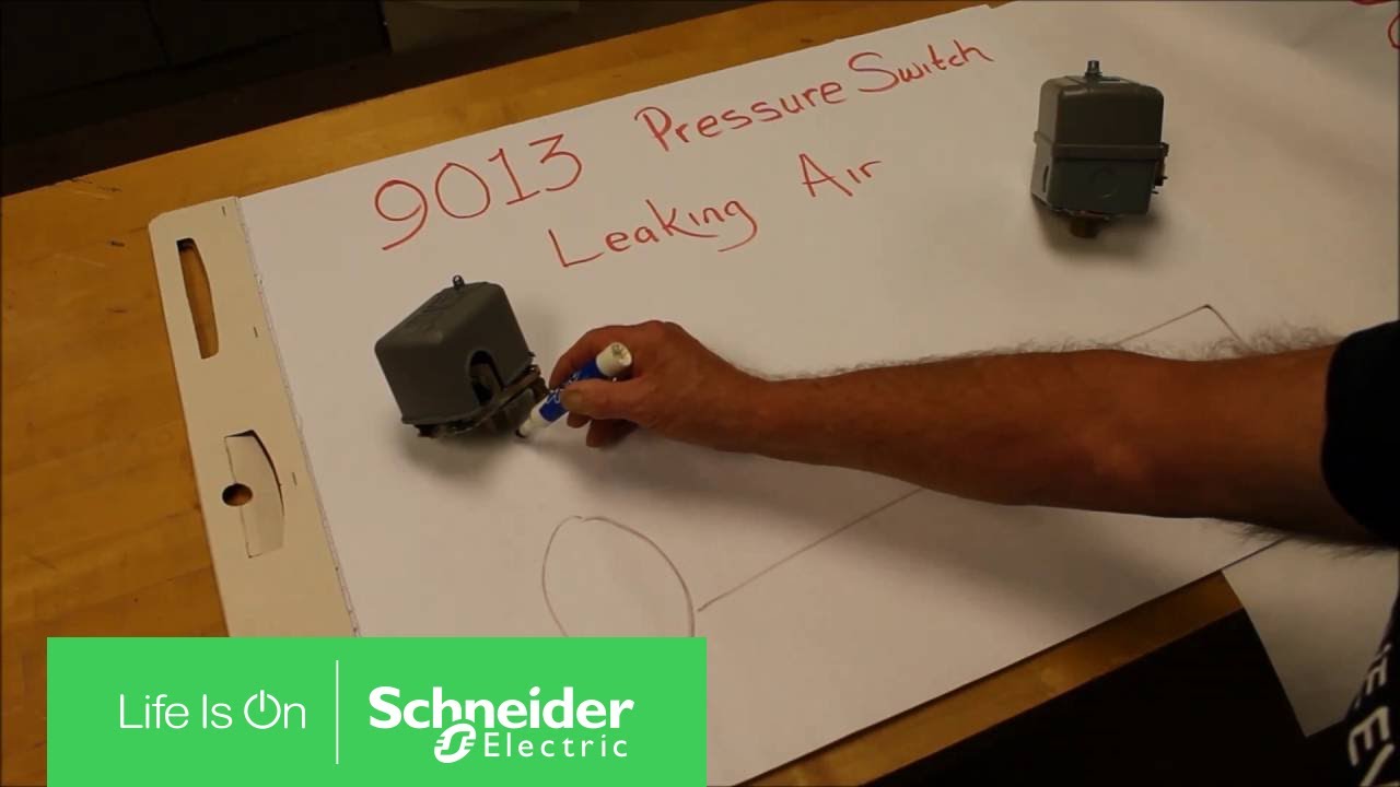 Устранение утечек воздуха в реле давления Square D&trade; 9013 | Служба поддержки Schneider Electric