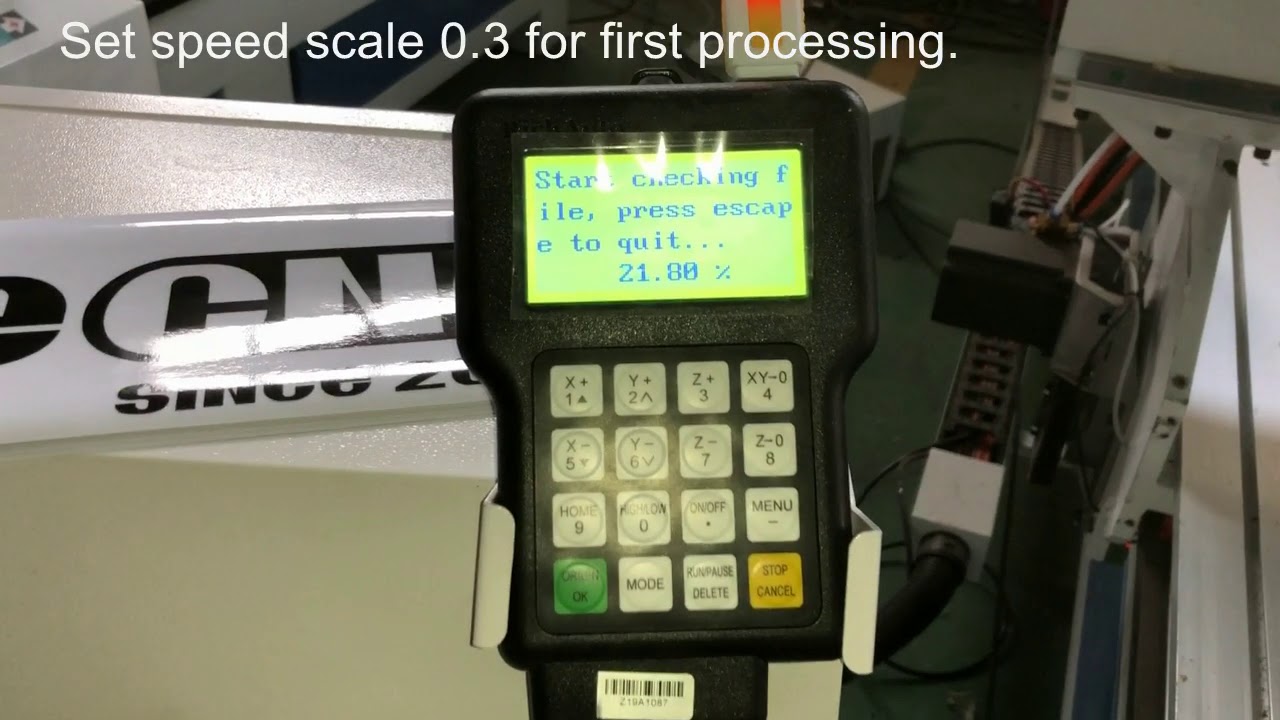 CNC operator training: How to load files CNC A11 DSP controller?