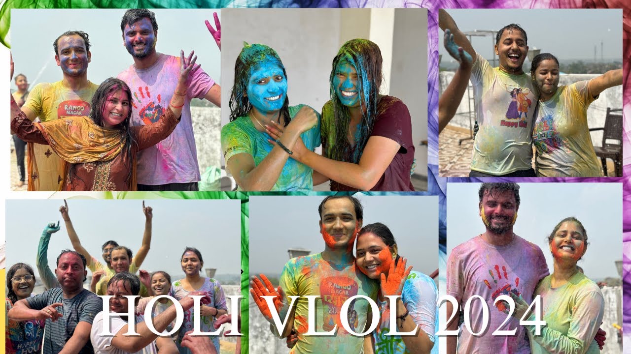 Family Holi Vlog - 2024 #holi #holivlog #family | Sonam Jaiswal