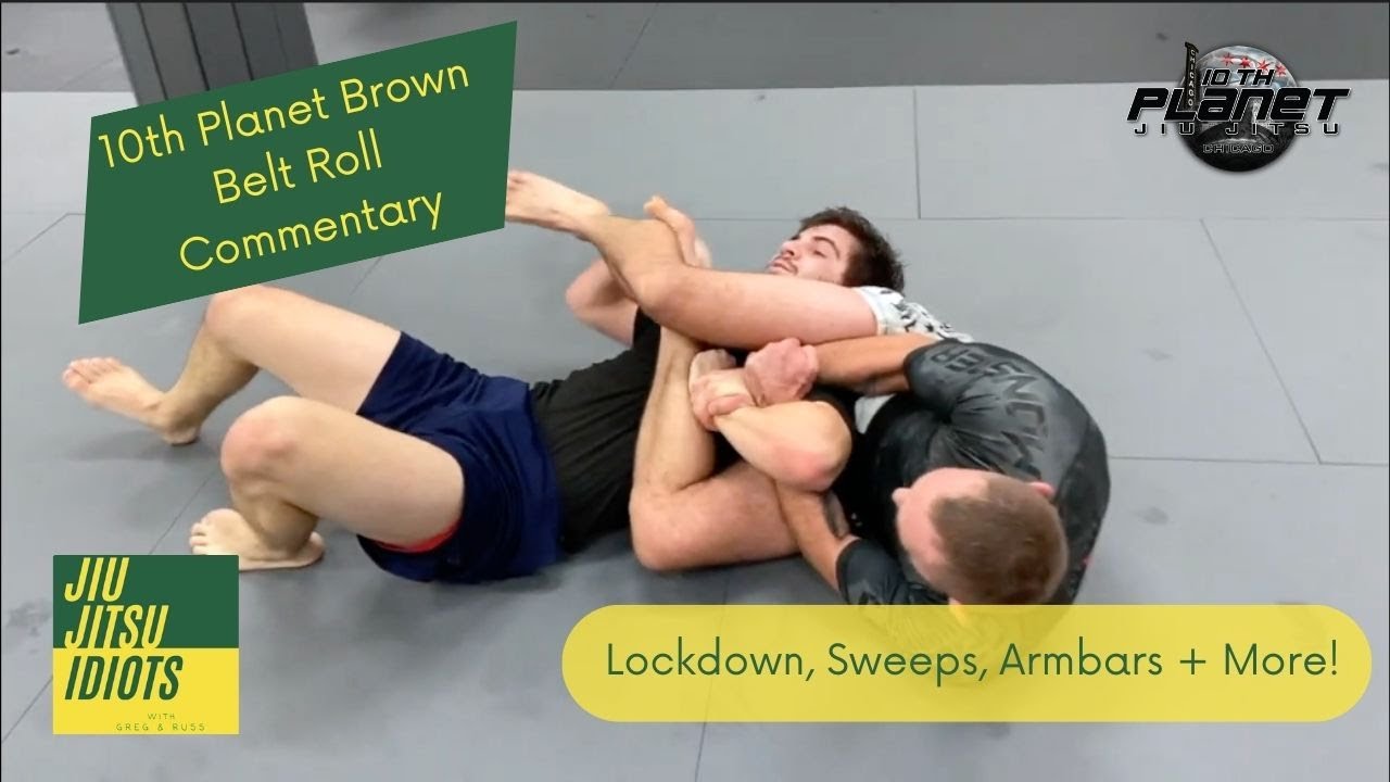 10th Planet Jiu Jitsu Brown Belt Roll Commentary | Jiu Jitsu | Greg Rolls with Rocco (White Belt)