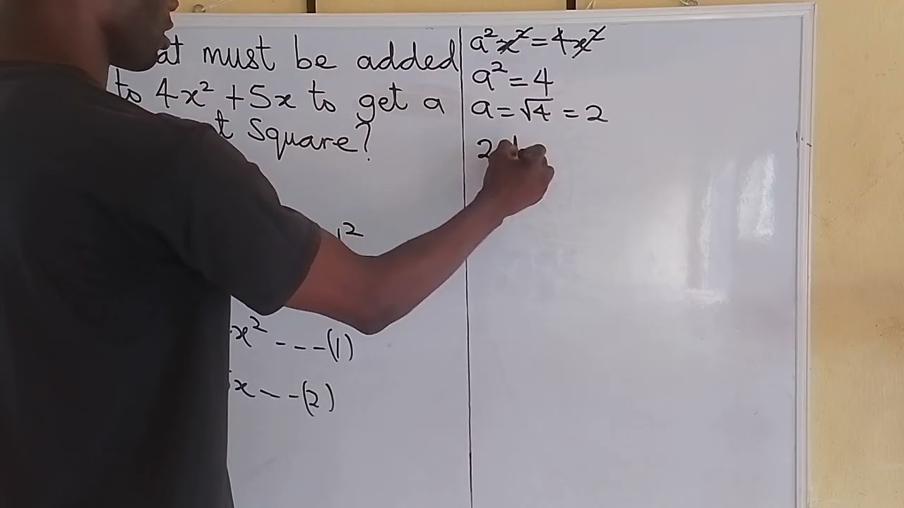 Making quadratic expressions perfect square #quadratic_expressions