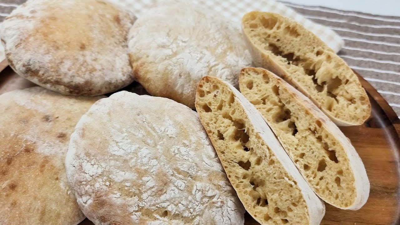 Хлеб из 100% цельнозерновой муки! Лучший по сытности и простоте! Пита