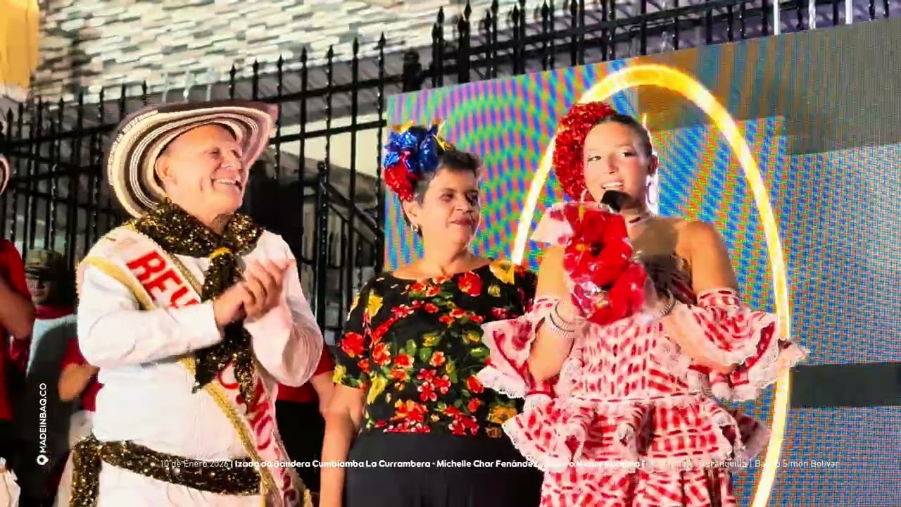 Izada de Bandera Cumbiamba La Currambera | Michelle Char Fernández • Adolfo Maury Cabrera. 