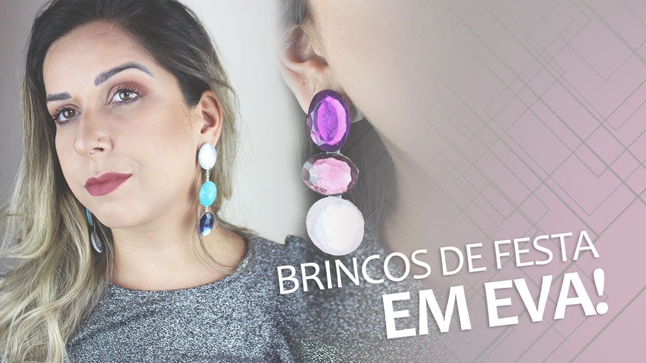 Brincos de festas em eva !!!