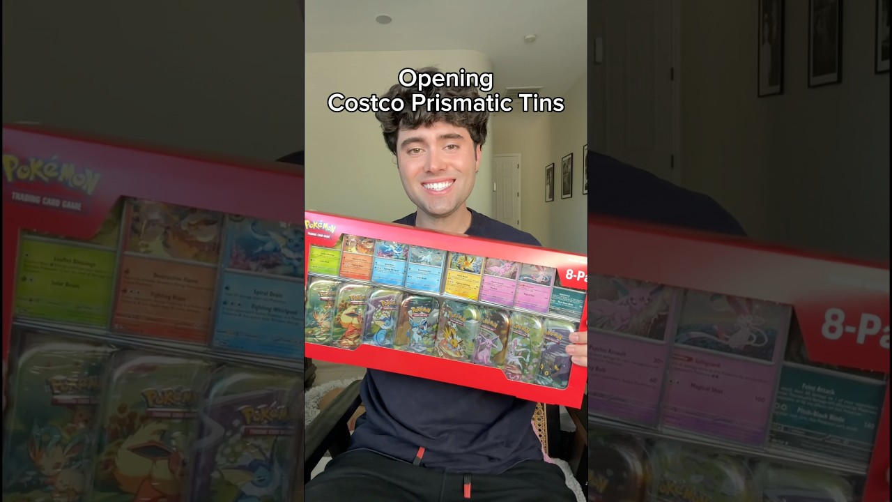 Открываем мини-контейнеры Costco Prismatic Evolutions #pokemoncards