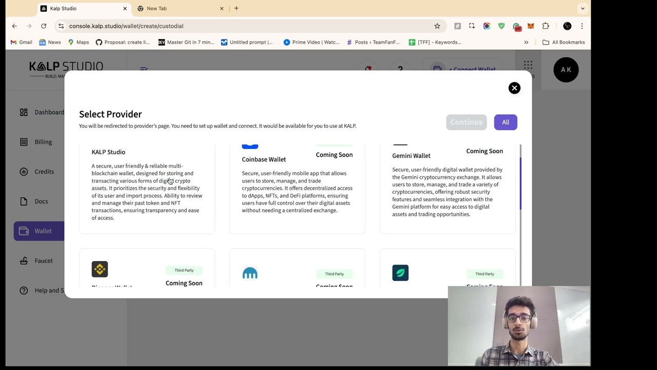 How to create Custodial Ethereum Wallet on Holesky Network, using KALP Studio