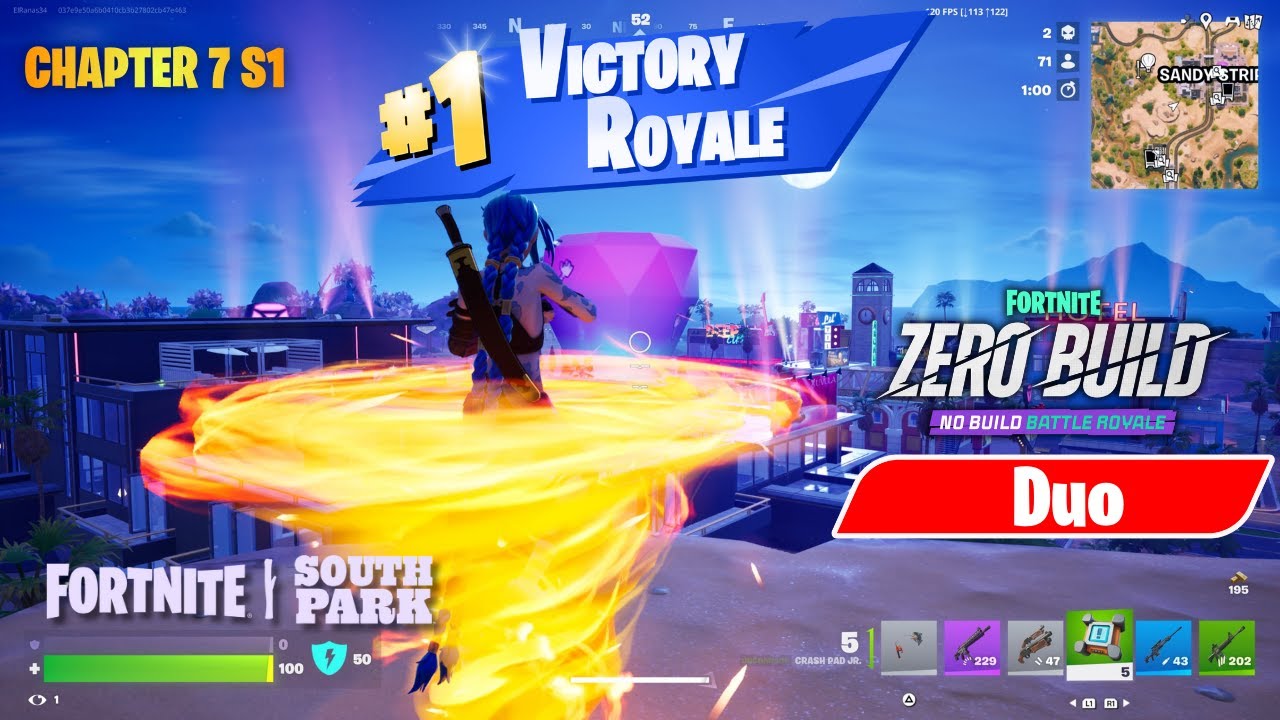 Fortnite Zero Build - Chapter 7 S1 South Park - Duo Full Gameplay (PS5 No Commentary)