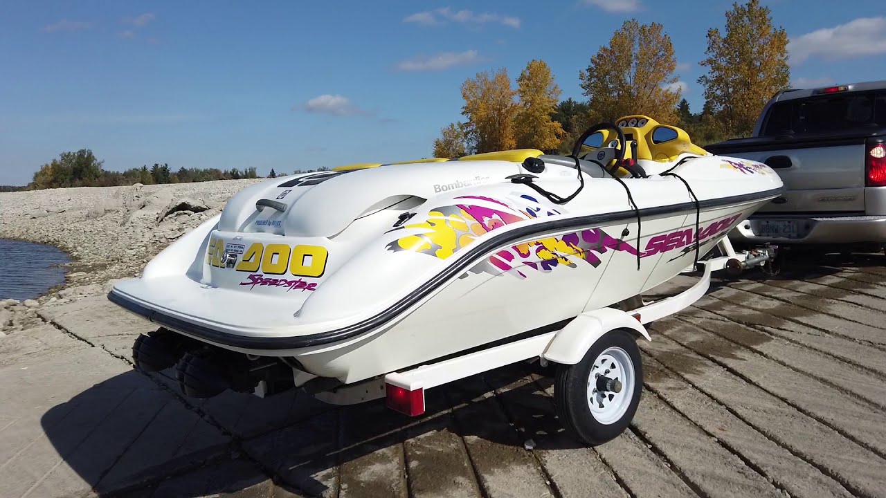 Sea-Doo Speedster Belwood Lake Autumn Boat Ride