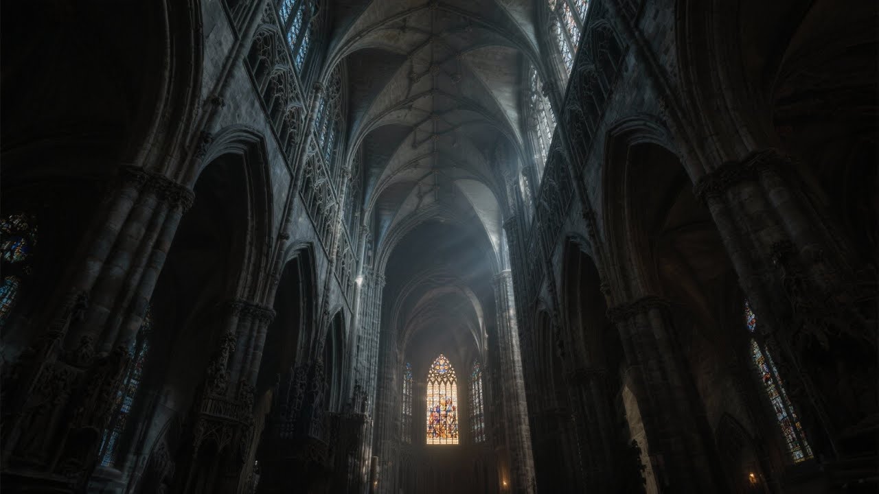 Gothic Spire Serenity - Dark Academia Classical