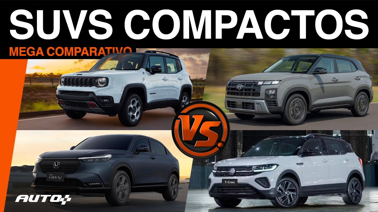 COMPARATIVO de SUVs Compactos: Renegade, T-Cross, HR-V e Creta