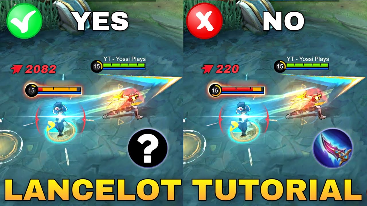 LANCELOT TUTORIAL - LANCELOT BUILD & EMBLEM (MUST WATCH THIS) - MLBB