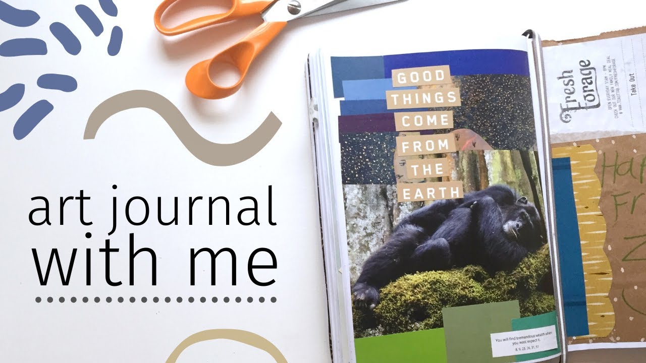 Art Journaling with Magazine Clippings