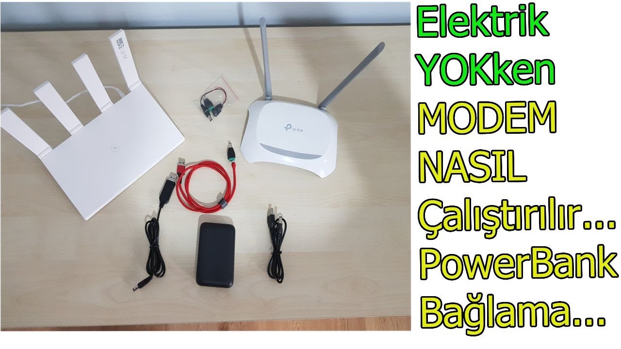 Elektrik kesildi diye internetsiz kalmayın, EN KOLAY VE UCUZ ÇÖZÜM, Lehim yok elektronikkart yok.