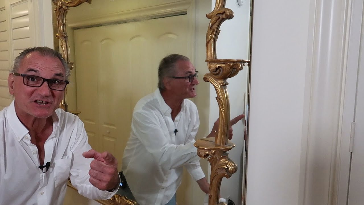 French Cleat Hangs A 65 Pound Mirror On Drywall