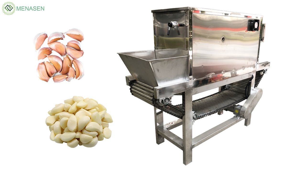 MNS-C400 Full Automatic Industrial Garlic Cloves Peeler| Garlic Peeling Processing Line
