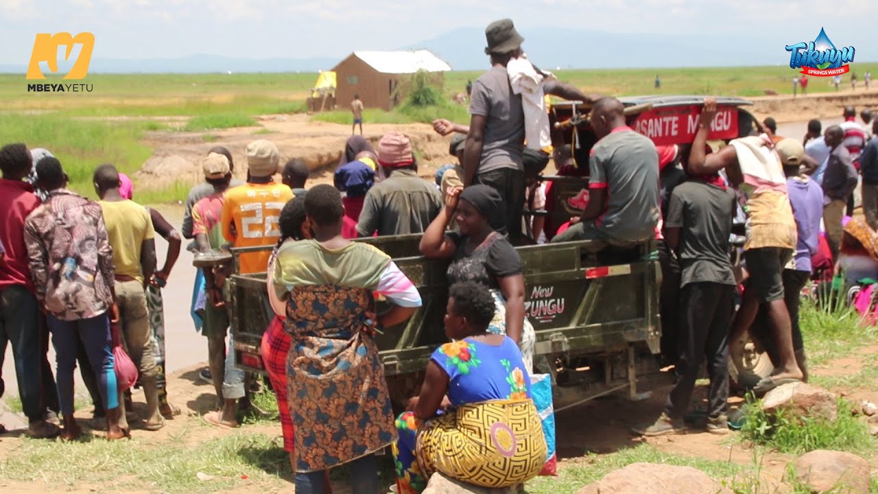 Mkulima asombwa na maji mto Chimala Mbarali akielekea kupanda mpunga shambani