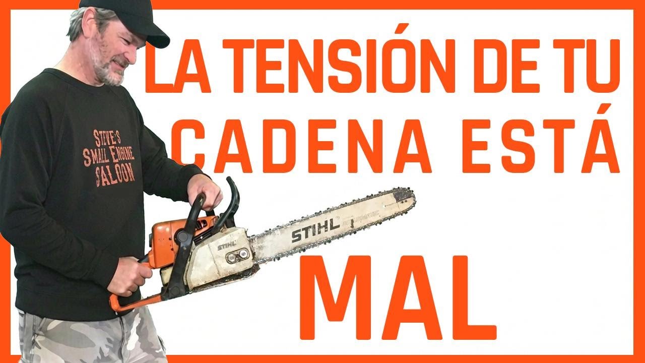 Así se ajusta bien la cadena de tu motosierra