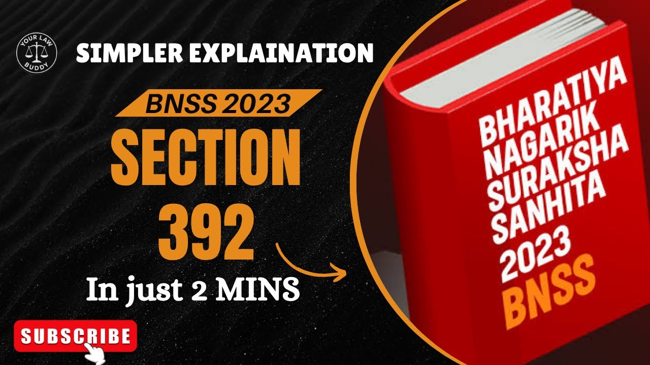 Section 392 BNSS | Criminal Court Judgment Procedure | Your Law Buddy