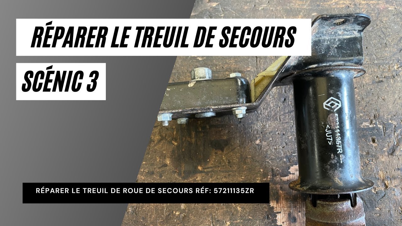 Réparer le treuil de roue de secours d'un scénic 3