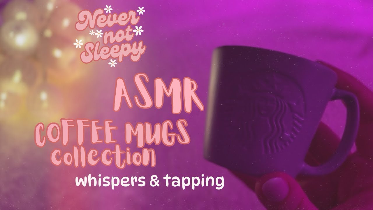 ASMR Cozy Mug Sounds 🤍 Whispering & Gentle Ceramic Tapping with Long Nails ☕️ 