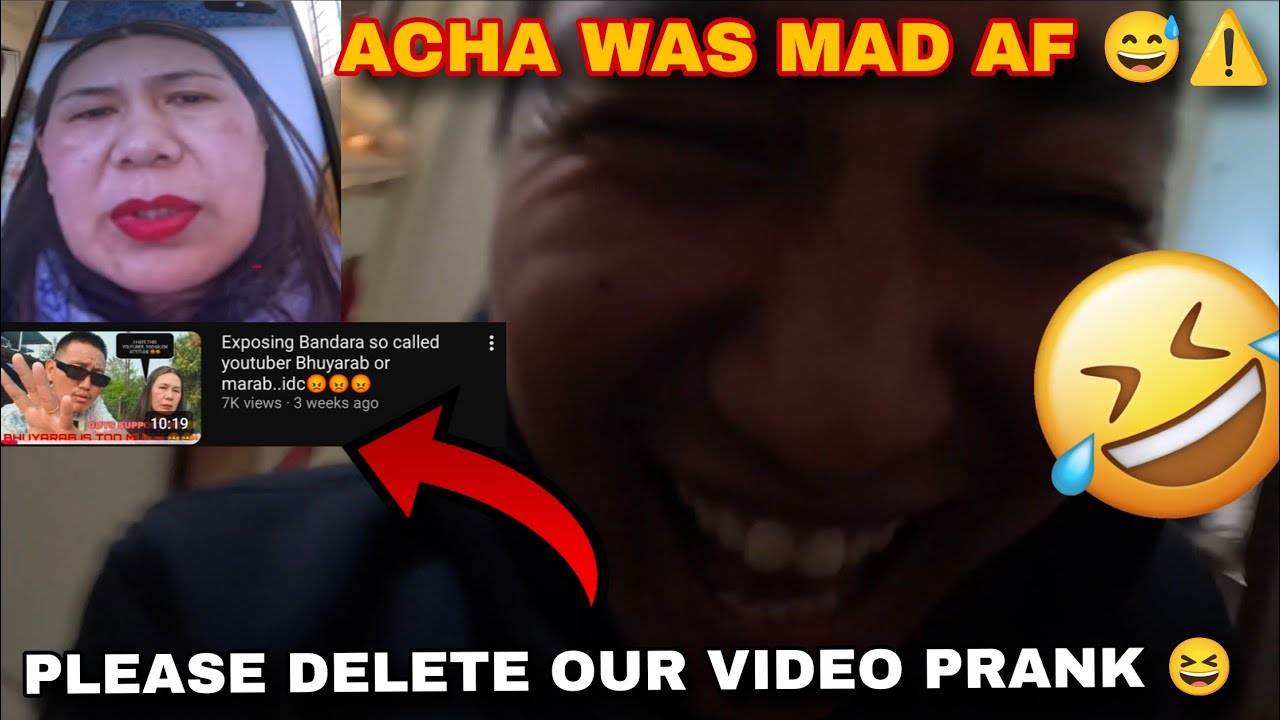 Please Delete Our Video Prank 😆😂 @tenzomkyii
