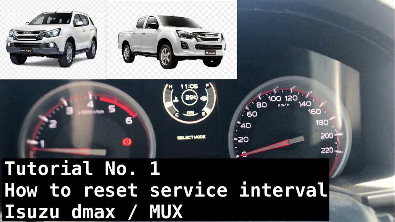 Reset Maintenance Interval ISUZU DMAX TFS / ISUZU MU-X