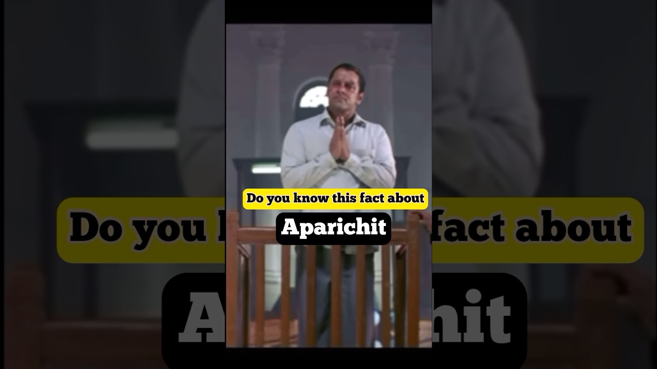 Have you noticed this in the Aparichit movie 😱 #aparichit #movie #facts #anniyan #aparichitudu ambi
