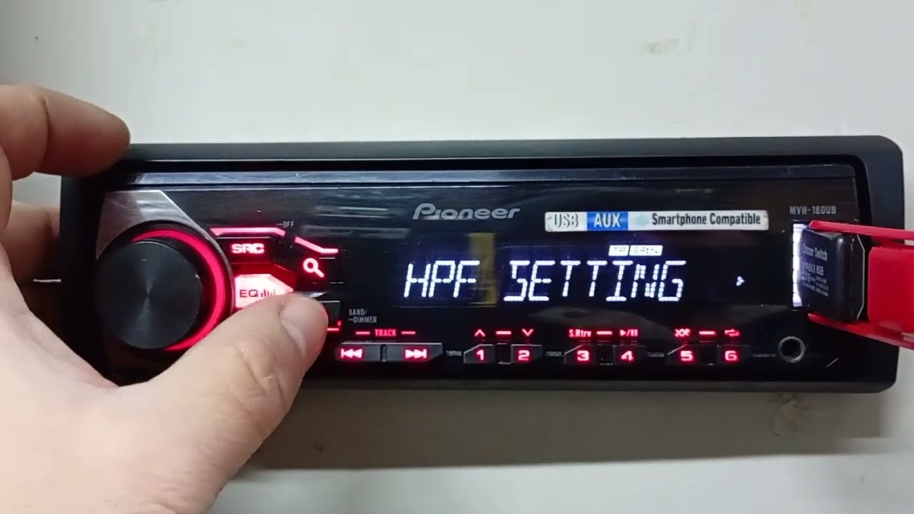 PIONEER MVH-180UB USB Radio Samochodowe Prezentacja Car Audio 
