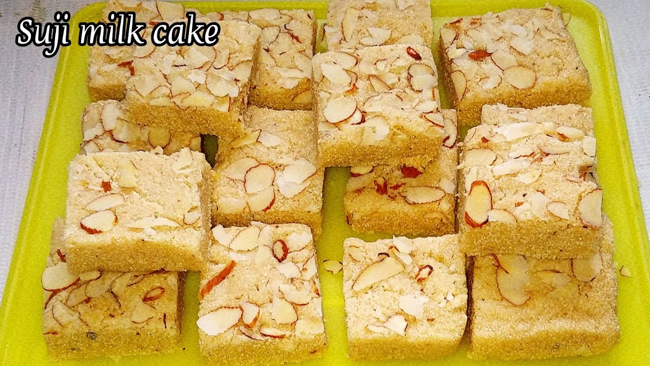 Suji Milk Cake Recipe | How to make milk cake | suji Kalakand | rava barfi recipe #shorts